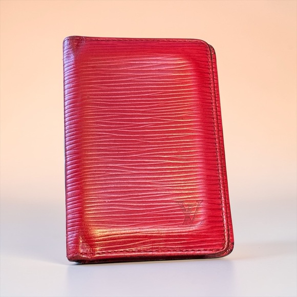 Louis Vuitton Handbags - Louis Vuitton Red Epi Card Holder Wallet Vintage